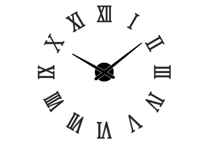 Miraval Wanduhr Miraval DIY Wanduhr römisch schwarz Miraval Wanduhr Miraval DIY Wanduhr römisch schwarz von Miraval