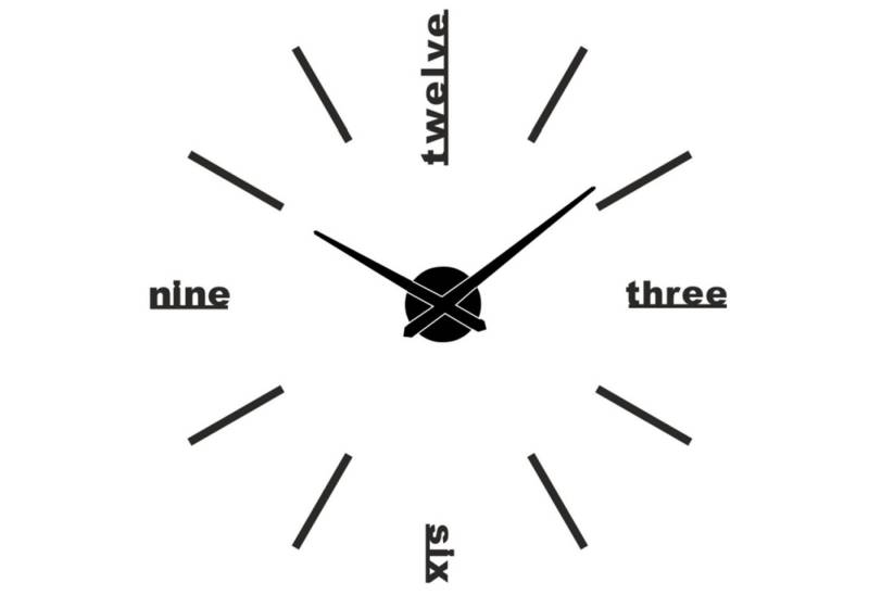 Miraval Wanduhr Miraval Moderne DIY Wanduhr Schwarz Miraval Wanduhr Miraval Moderne DIY Wanduhr Schwarz von Miraval