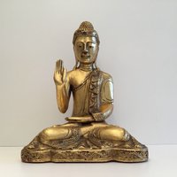 Großer Burma Buddha in The Abhaya Mudra | 1950Er Jahre von MireilleBoutique
