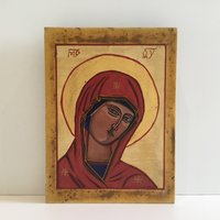 Heilige Maria Ikone | 1940Er Jahre Orthodoxe von MireilleBoutique