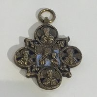 Seltene Reise-Orthodoxe Ikone | 1700Er Jahre Medallion Icon von MireilleBoutique