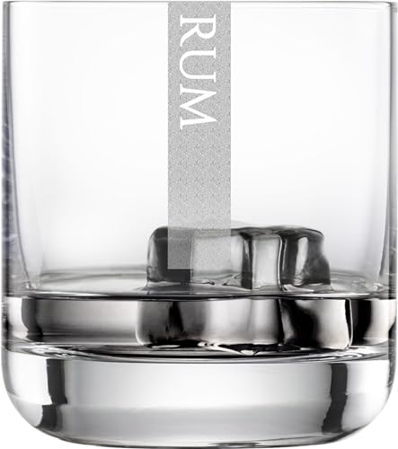 Miriquidi Rum Gläser 12er Set Serie COOLGLAS RUM | 300ml Schott Glas | Spülmaschinenfest durch Lasergravur| Gläser für Rum CoolGlas 12 Stück von Miriquidi