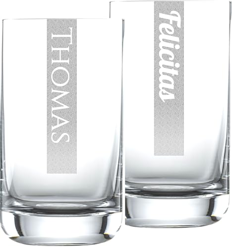 Miriquidi Wassergläser 2er Set mit Gravur | 2 Stück Wasserglas 255ml Schott Glas mit Namen | LogoGlas | Spülmaschinenfest | Trinkglas & Individuelle Lasergravur Miriquidi Wassergläser 2er Set mit Gravur | 2 Stück Wasserglas 255ml Schott Glas mit Namen | LogoGlas | Spülmaschinenfest | Trinkglas & Individuelle Lasergravur von Miriquidi