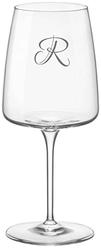 Rotweinglas mit Initial Gravur 1 Stück | 540ml Nexo Weinglas | Spülmaschinenfest | Rotweinkelch & Individueller Buchstabe Name Initial von Miriquidi