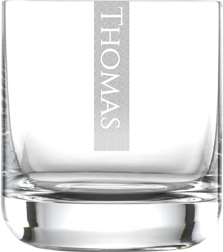 Whiskyglas mit Gravur 1 Stück | 300ml Schott Glas mit Namen | LogoGlas | Spülmaschinenfest | Trinkglas & Individuelle Lasergravur von Miriquidi