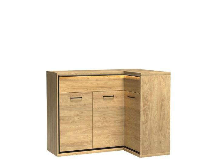 Eckkommode Mediolan 15 Beleuchtung Stilvoll Wohnzimmer Sideboard Highboard Schrank von Mirjan24
