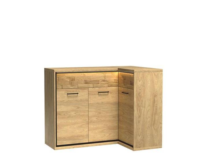 Eckkommode Mediolan 15 Beleuchtung Stilvoll Wohnzimmer Sideboard Highboard Schrank von Mirjan24