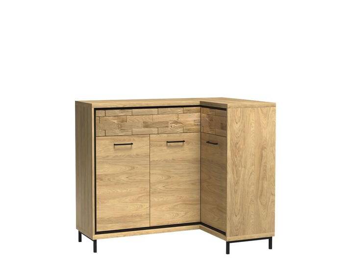 Eckkommode Mediolan 15 Beleuchtung Stilvoll Wohnzimmer Sideboard Highboard Schrank von Mirjan24