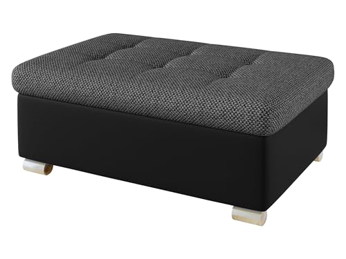 Mirjan24 Hocker Niko groß Sitzhocker Polsterhocker Sitzbank Fußbank Pouf Farbauswahl (Soft 011 + Majorka 03) von Mirjan24