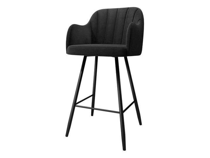 MIRJAN24 Barhocker SH1 (1 Stück), Beine aus Metall, 56x52x105 cm, schwarz, Magic Velvet 2219 von Mirjan24