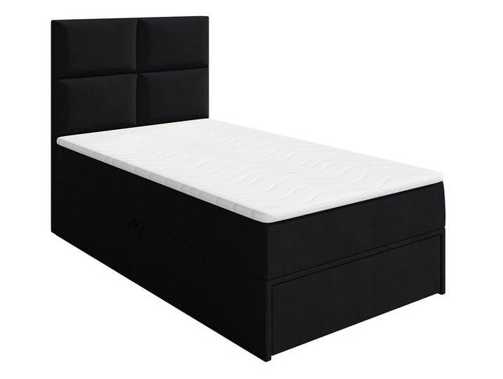 MIRJAN24 Boxspringbett Garda Lux II (mit Bettkasten und Bettschublade), Matratzentopper, Hauptmatratze, schwarz von Mirjan24