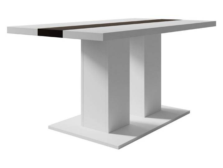MIRJAN24 Couchtisch Boston, 110x60x53 cm, Rectangle Form, schwarz weiß, Weiß / Weiß + Schwarz von Mirjan24