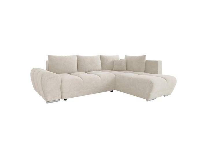 MIRJAN24 ECKSOFA, Creme, 5-Sitzer, Ottomane rechts,L-Form, 290x183 cm, Wohnzimmer, Sofas & Couches, Wohnlandschaften, Ecksofas von Mirjan24