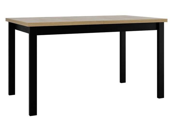 MIRJAN24 Esstisch Alba II, Ausziehbarer mit Einlegeplatte, 80x140/180 cm, beige schwarz, Sonoma - L / Schwarz von Mirjan24