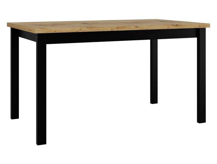 MIRJAN24 Esstisch Alba II, Ausziehbarer mit Einlegeplatte, 80x140/180 cm, schwarz, Artisan Eiche - L / Schwarz von Mirjan24
