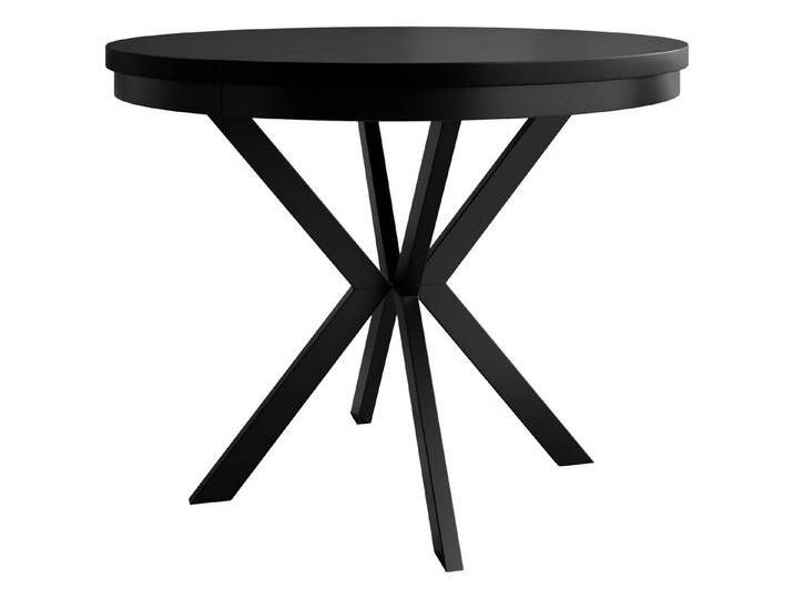 MIRJAN24 Esstisch Edder 120 (Ausziehbarer), 120-196x120x76 cm, schwarz, Schwarz von Mirjan24