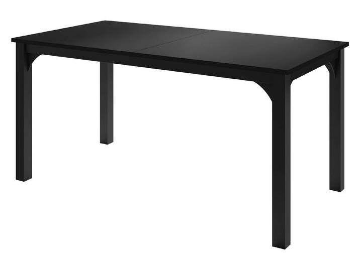 MIRJAN24 Esstisch Focus 160 (Ausziehbar - 1x Einlegeplatte), 160 - 198x90x76 cm, schwarz, Schwarz / Schwarz von Mirjan24