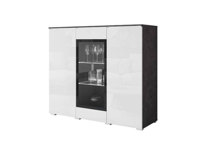 MIRJAN24 KOMMODE, Grau, Weiß Hochglanz, Rechteckig,Rechteckig, 120x104x40 cm, Wohnzimmer, Kommoden & Sideboards, Kommoden MIRJAN24 KOMMODE, Grau, Weiß Hochglanz, Rechteckig,Rechteckig, 120x104x40 cm, Wohnzimmer, Kommoden & Sideboards, Kommoden von Mirjan24