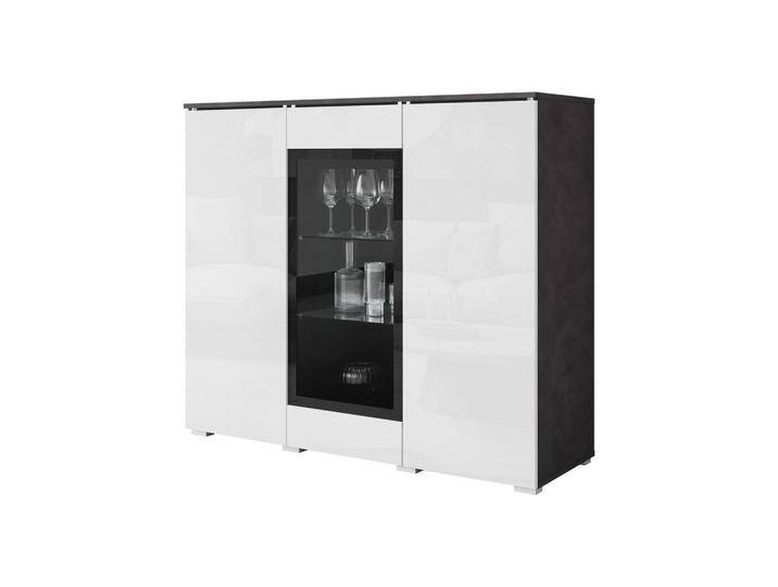 MIRJAN24 KOMMODE, Grau, Weiß Hochglanz, Rechteckig,Rechteckig, 120x104x40 cm, Wohnzimmer, Kommoden & Sideboards, Kommoden MIRJAN24 KOMMODE, Grau, Weiß Hochglanz, Rechteckig,Rechteckig, 120x104x40 cm, Wohnzimmer, Kommoden & Sideboards, Kommoden von Mirjan24