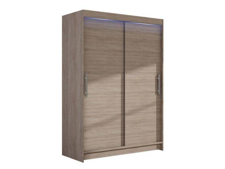 MIRJAN24 Kleiderschrank Miami I (mit Schiebetüren) Schiebetürenschrank, Garderobe, beige, mit RGB LED Beleuchtung, Trüffel von Mirjan24