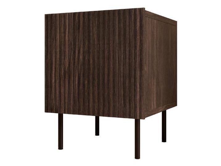 MIRJAN24 Nachttisch Tacos (2er-Set, mit Drehtür), Polierter Spiegel, braun von Mirjan24