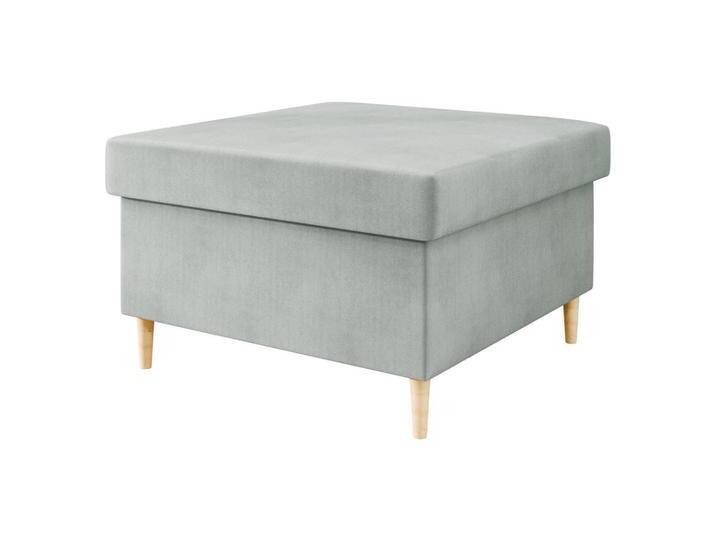 MIRJAN24 POLSTERHOCEKR, Hellgrau, 1-Sitzer, Rechteckig, 70x43x70 cm, Wohnzimmer, Hocker, Sitzhocker von Mirjan24