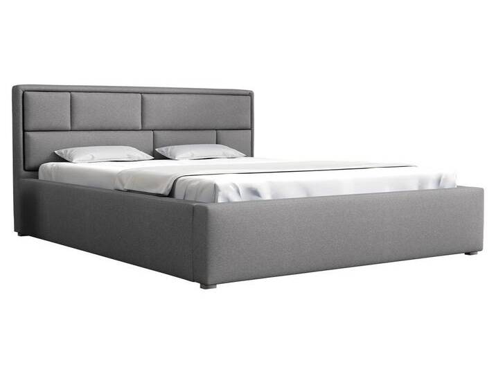 MIRJAN24 Polsterbett Deco (mit Gerolltes Lattenrost), 120/140/160/180/200 cm, Polsterkopfteil, grau, Victoria 14 867 von Mirjan24