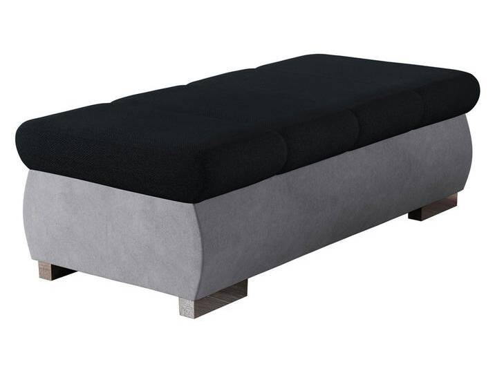 MIRJAN24 Polsterhocker Bangkok Groß, Holzkonstruktion, 120x60x39 cm, grau, Zetta 302 + Muna 14 von Mirjan24