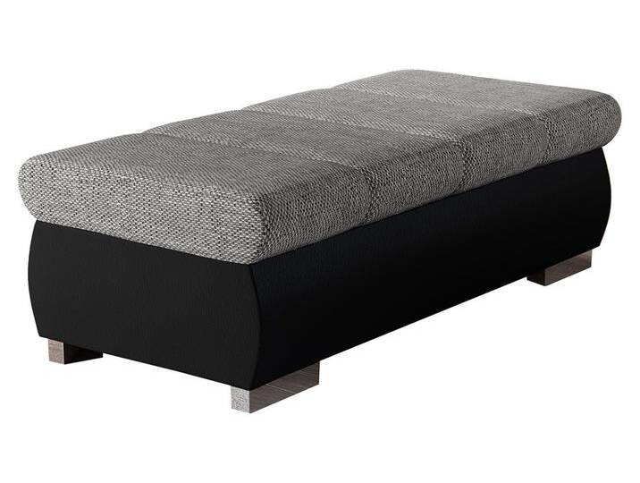 MIRJAN24 Polsterhocker Bangkok Groß, Holzkonstruktion, 120x60x39 cm, schwarz, Soft 011 + Lawa 05 von Mirjan24