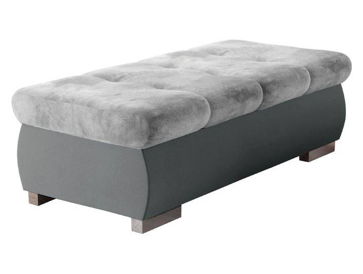 MIRJAN24 Polsterhocker Orkan Groß, Holzkonstruktion, 120x60x39 cm, grau, Otusso 04 + Sorriso 04 von Mirjan24