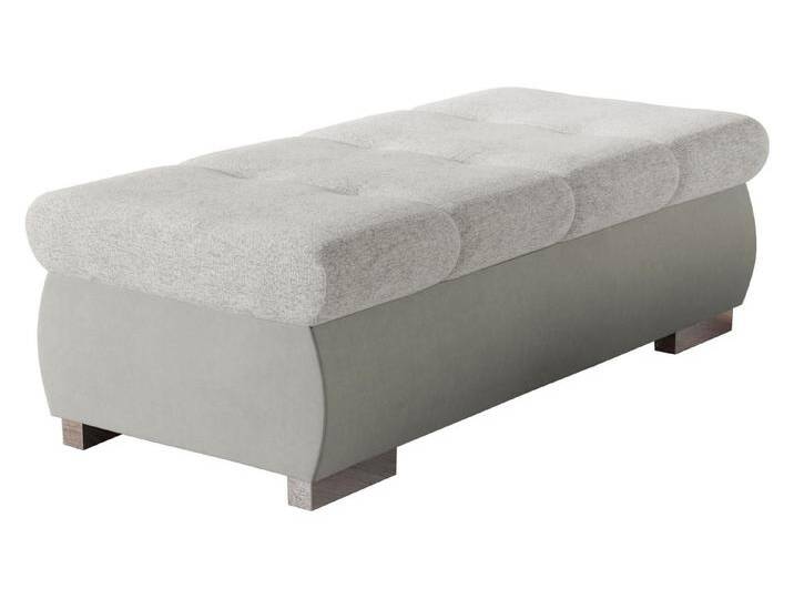 MIRJAN24 Polsterhocker Orkan Groß, Holzkonstruktion, 120x60x39 cm, grau, Uttario Velvet 2973 + Matana 01 von Mirjan24