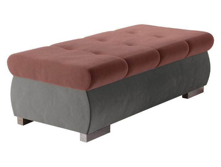 MIRJAN24 Polsterhocker Orkan Groß, Holzkonstruktion, 120x60x39 cm, rosa, Magic Velvet 2217 + Magic Velvet 2258 von Mirjan24
