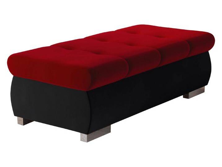 MIRJAN24 Polsterhocker Orkan Groß, Holzkonstruktion, 120x60x39 cm, rot, Venus Velvet 2923 + Venus Velvet 2926 von Mirjan24