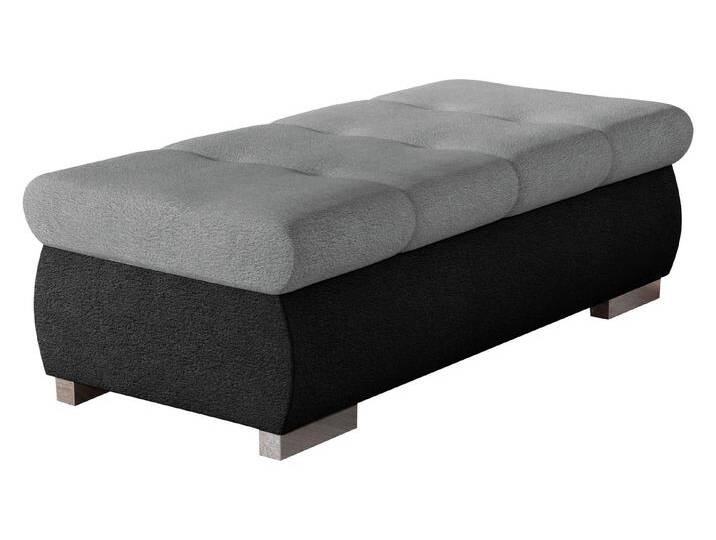 MIRJAN24 Polsterhocker Orkan Groß, Holzkonstruktion, 120x60x39 cm, schwarz, Velo 637 + Velo 633 von Mirjan24