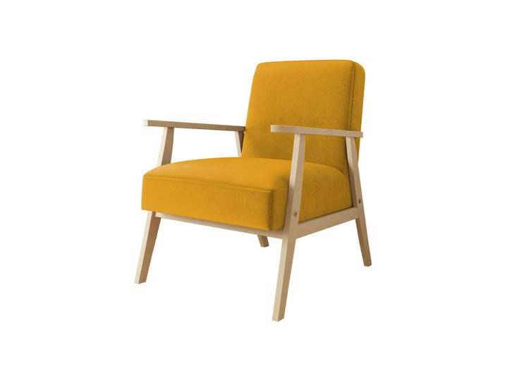 MIRJAN24 SESSEL, Gelb, Kiefer, 1-Sitzer, Rechteckig, 59x76x67 cm, Wohnzimmer, Sessel, Polstersessel von Mirjan24
