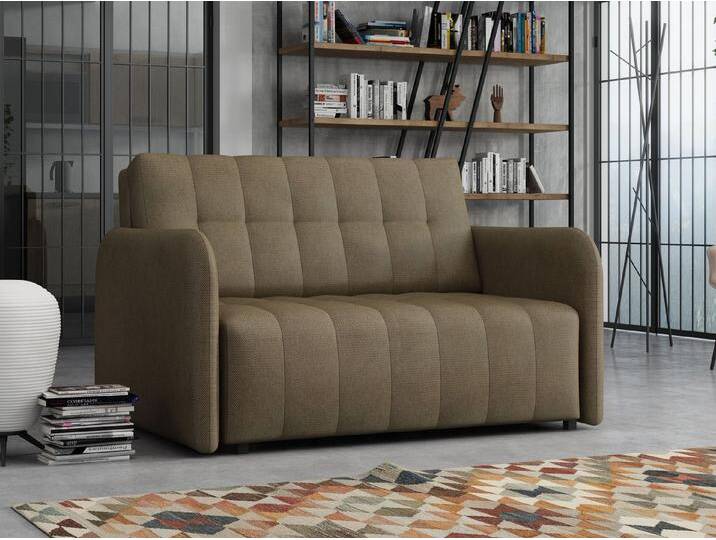 MIRJAN24 Schlafsofa Viva Grand II, mit Bettkasten und Schlaffunktion, 2 Sitzer Polstersofa inkl. Kissen, Wohnlandschaft, beige, Paros 3 von Mirjan24