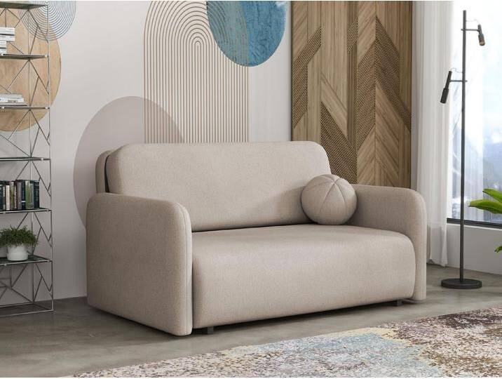 MIRJAN24 Schlafsofa Viva Sun III, mit Schlaffunktion und Bettkasten, 150x103x85 cm, drei Sitzer, Metallfüße, beige, Velo 623 MIRJAN24 Schlafsofa Viva Sun III, mit Schlaffunktion und Bettkasten, 150x103x85 cm, drei Sitzer, Metallfüße, beige, Velo 623 von Mirjan24