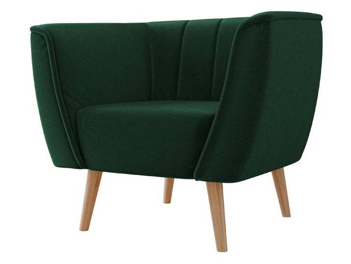 MIRJAN24 Sessel Pas 1, Holzkonstruktion, 82x74x75 cm, 1-Sitzer, grün, Kronos 14 von Mirjan24