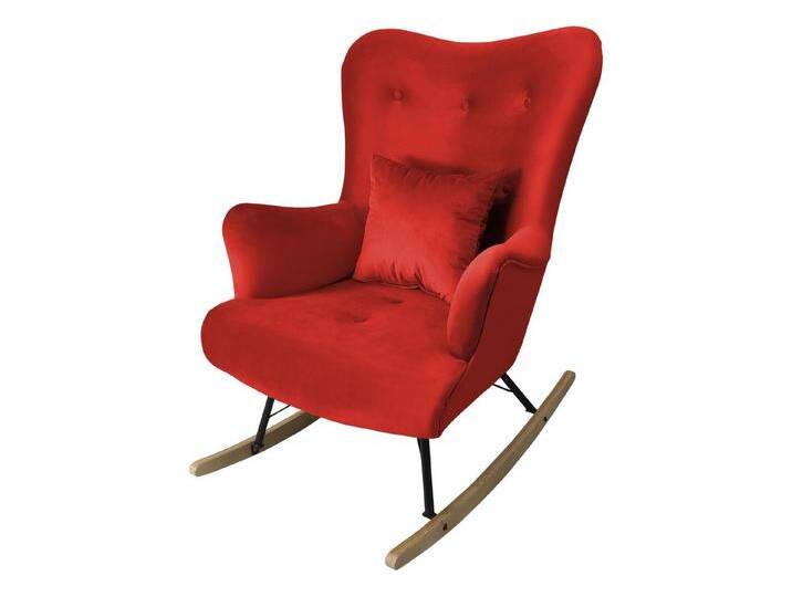 MIRJAN24 Sessel Skand (mit Wellenfeder), mit Kissen, Freistehender, skandinavischen Stil, rot, Magic Velvet 2232 von Mirjan24