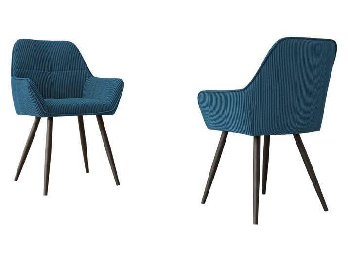 MIRJAN24 Stuhl Archon (2er-Set), Metallkonstruktion, blau, Poso 05 von Mirjan24