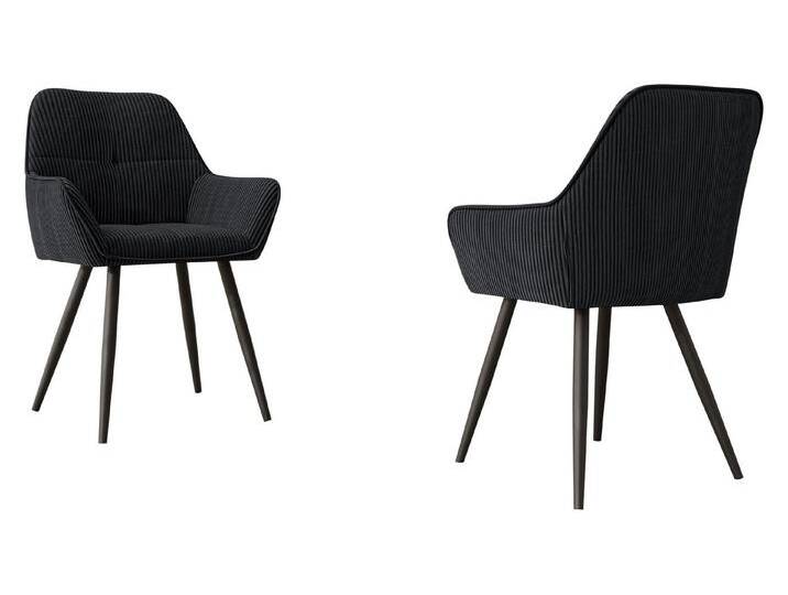MIRJAN24 Stuhl Archon (2er-Set), Metallkonstruktion, schwarz, Poso 135 von Mirjan24