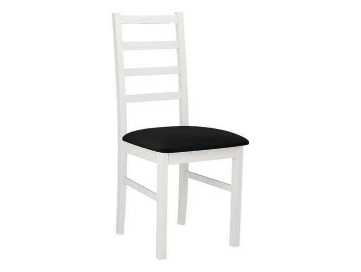 MIRJAN24 Stuhl Nilo VIII (1 Stück), aus Buchenholz, 43x49x94 cm, schwarz, Holzfarbe: Weiß, Kronos 07 von Mirjan24