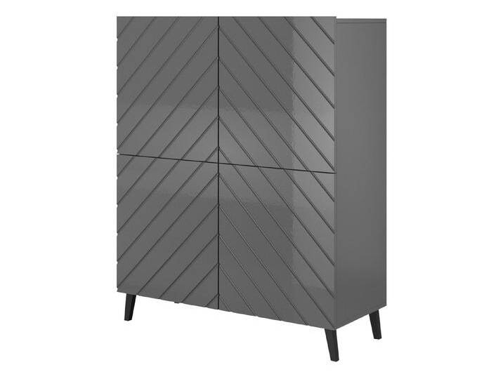 MIRJAN24 TV-Schrank Abeto 150 TV-Tisch mit 2 Türen, Wohnzimmer TV-Kommode, grau, Graphit / Graphit Hochglanz MIRJAN24 TV-Schrank Abeto 150 TV-Tisch mit 2 Türen, Wohnzimmer TV-Kommode, grau, Graphit / Graphit Hochglanz von Mirjan24