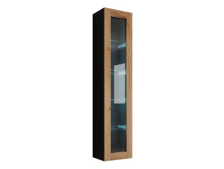 MIRJAN24 Vitrine 180 Vigo Glas (mit Drehtür) 40x30x180 cm, schwarz, ohne Beleuchtung von Mirjan24