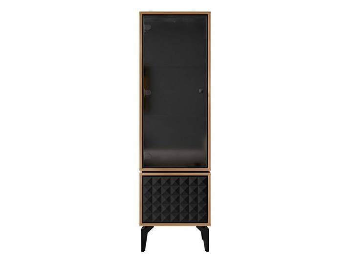 MIRJAN24 Vitrine Ella 54 (mit zwei Drehtüren) Push to open, 54x40x182 cm, braun schwarz von Mirjan24