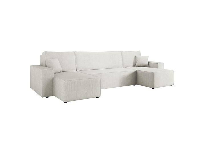 MIRJAN24 WOHNLANDSCHAFT, Creme, 6-Sitzer, Rechteckig, 312x82x145 cm, Wohnzimmer, Sofas & Couches, Wohnlandschaften, Wohnlandschaften in U-Form von Mirjan24