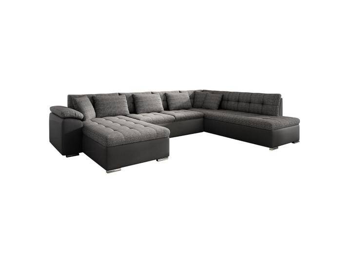 MIRJAN24 WOHNLANDSCHAFT, Graphit, 7-Sitzer, U-Form,Rechteckig, 348x76x205 cm, Wohnzimmer, Sofas & Couches, Wohnlandschaften, Wohnlandschaften in U-Form von Mirjan24