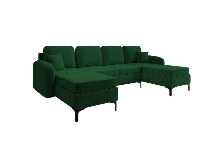 MIRJAN24 WOHNLANDSCHAFT, Grün, 6-Sitzer, Rechteckig, 293x96x172 cm, Wohnzimmer, Sofas & Couches, Wohnlandschaften, Wohnlandschaften in U-Form von Mirjan24
