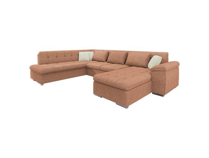 MIRJAN24 WOHNLANDSCHAFT, Messing, 7-Sitzer, U-Form,Rechteckig, 348x76x205 cm, Wohnzimmer, Sofas & Couches, Wohnlandschaften, Wohnlandschaften in U-Form von Mirjan24
