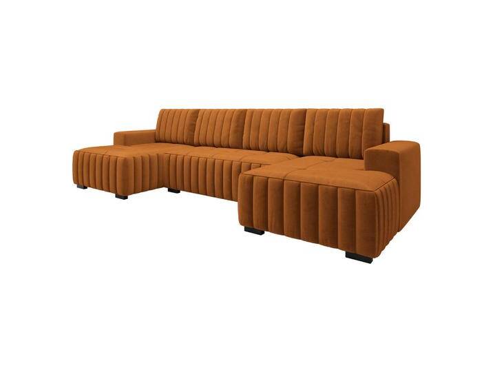 MIRJAN24 WOHNLANDSCHAFT, Orange, 6-Sitzer, U-Form,Rechteckig, 310x85x140 cm, Wohnzimmer, Sofas & Couches, Wohnlandschaften, Wohnlandschaften in U-Form von Mirjan24